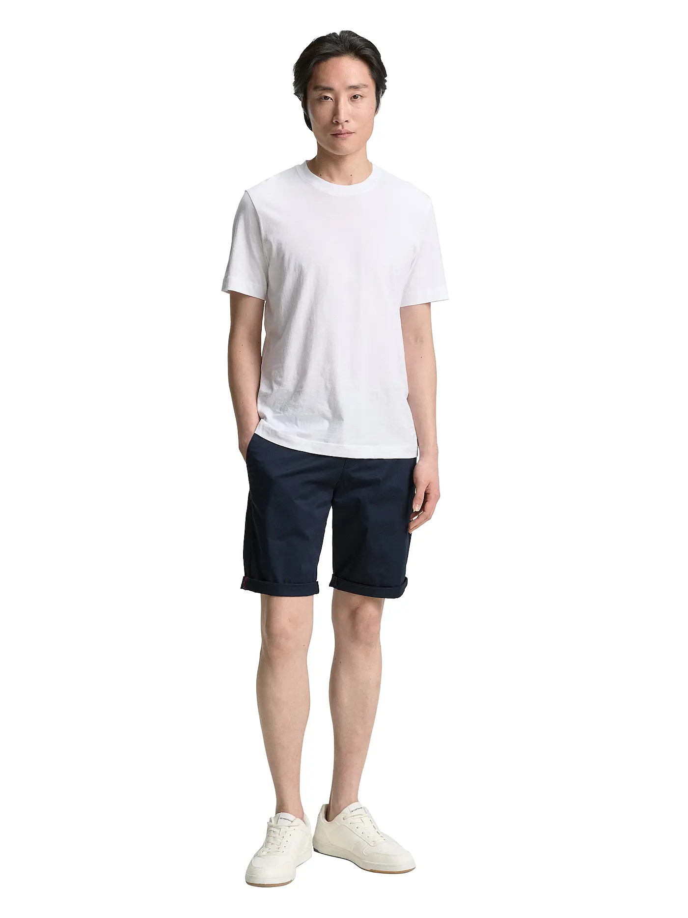 TOM TAILOR |  Chinoshorts | dunkelblau